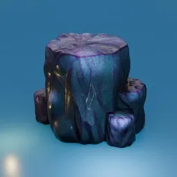 Stylized rock cluster