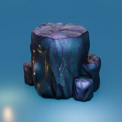 Stylized rock cluster