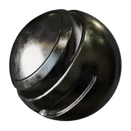 High-quality PBR Dirty Scratched Alloy Metal material for Blender 3D, with procedural shader setup for customization.