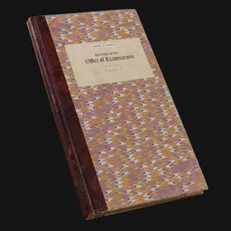 Vintage Marbled Recordkeeping Book