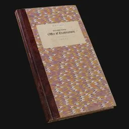 Vintage Marbled Recordkeeping Book