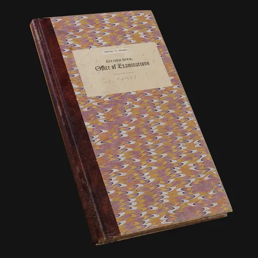 Vintage Marbled Recordkeeping Book