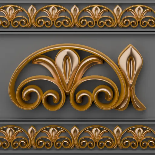 Intricate 3D classic ornament details for enhancing Blender designs, showcasing high-quality modeling.