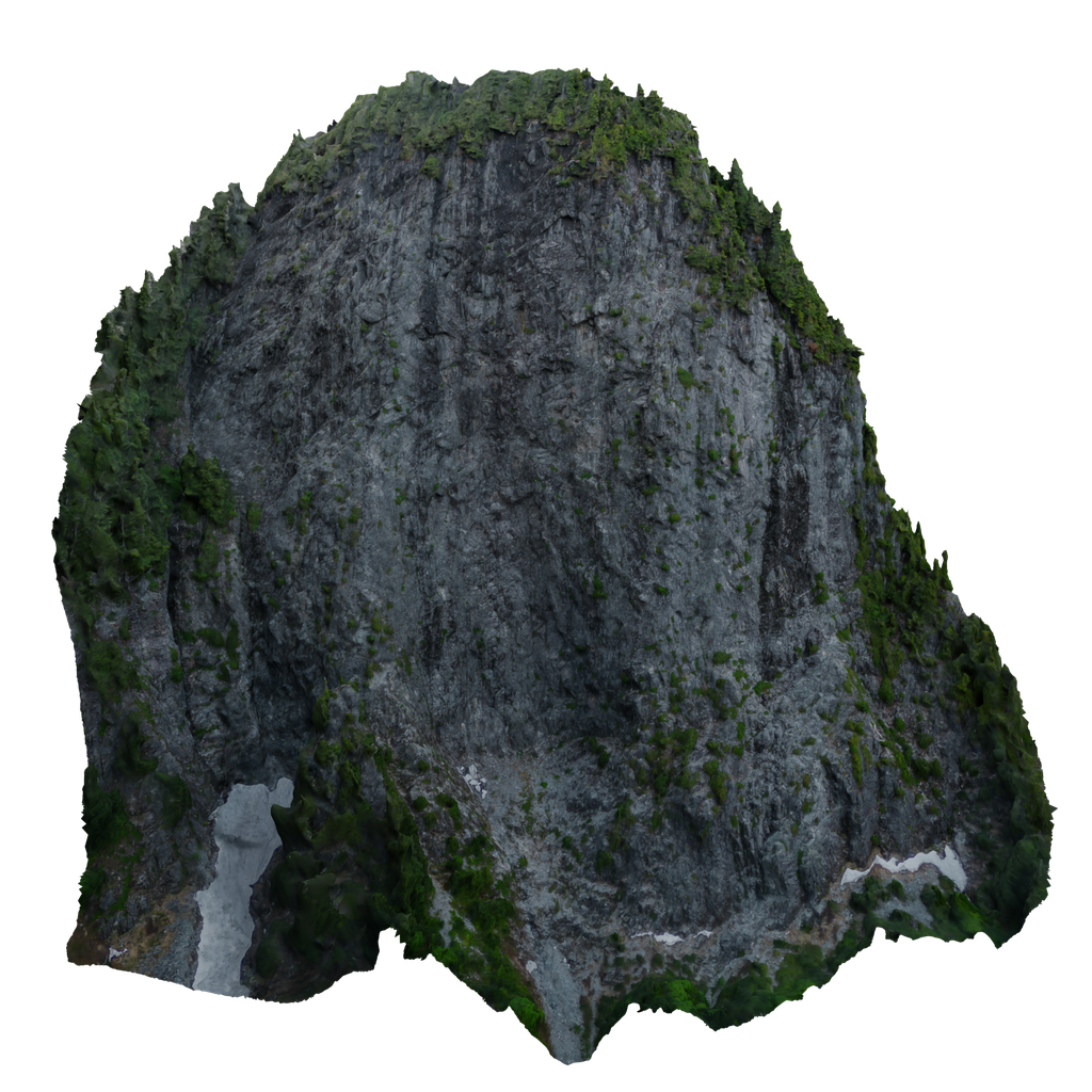 Large Rocky Cliff Photoscan Terrains models BlenderKit