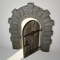 Medieval Norman Door 9