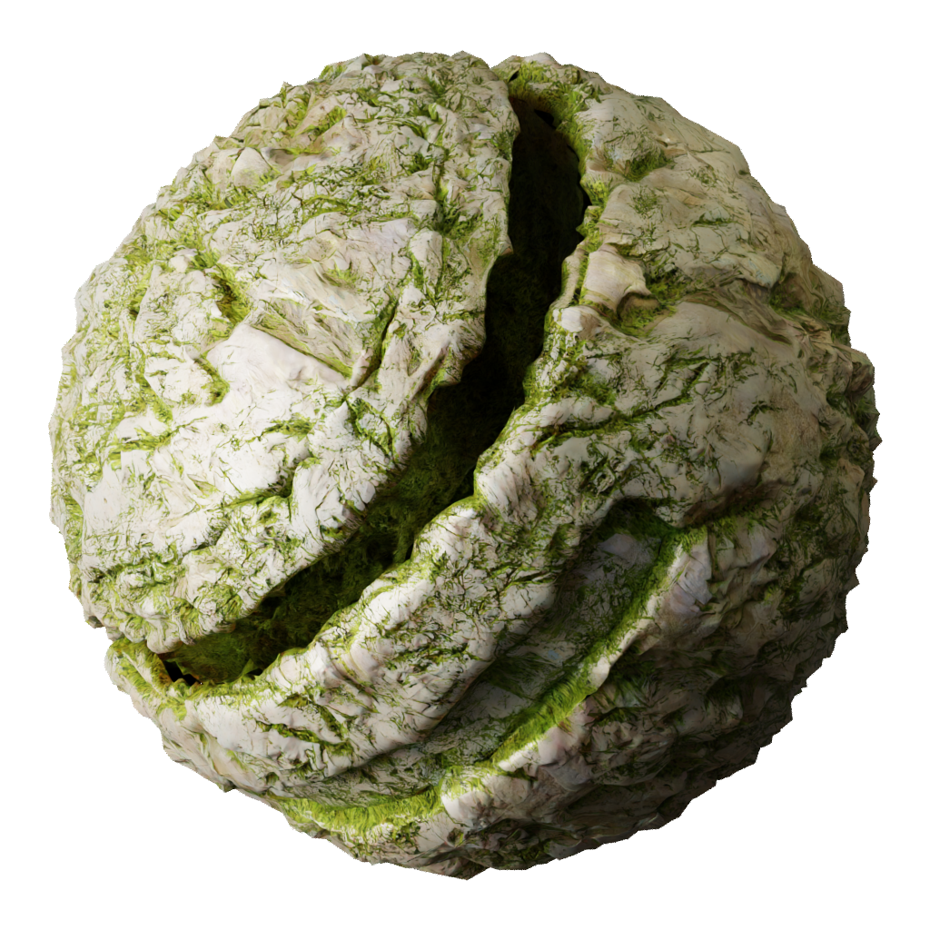 BlenderKit Download the FREE Desert Rock Moss material