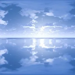Clear Blue Sky Over Calm Ocean