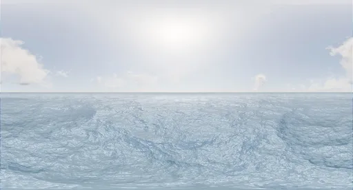 Bright Calm Ocean Horizon