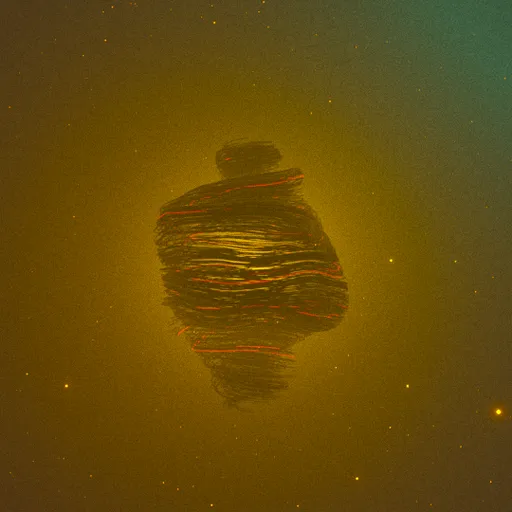 Cosmic Nebula Particle Cloud Swarm