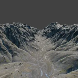 Rocky Mountain Ridge Terrain
