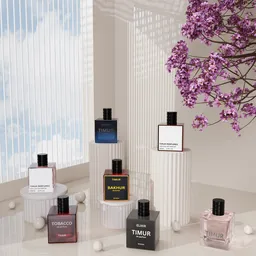 Luxury Perfume Product Display Scene