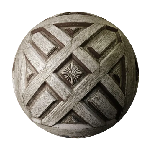 Wooden Panel Carving Pale