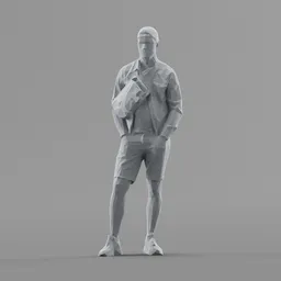 Lowpoly Male Standing