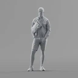 Lowpoly Male Standing