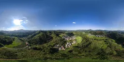Forest, blue sky, sky HDR