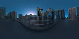 Urban Skyline at Dusk