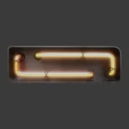 Neon Symbol Minus