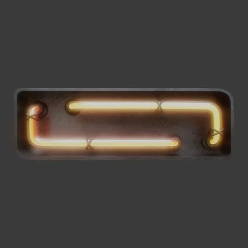 Neon Symbol Minus
