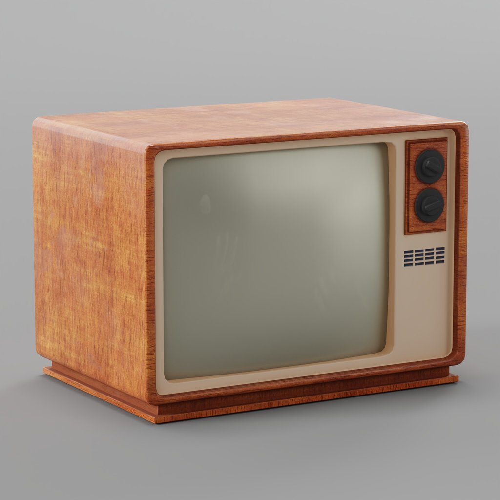 Vintage TV | Video devices models | BlenderKit