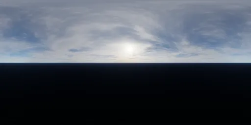 Diffuse clouds with sunlight for realistic HDR lighting in 3D scenes