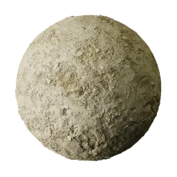Dry Trampled Pale Clay Mud