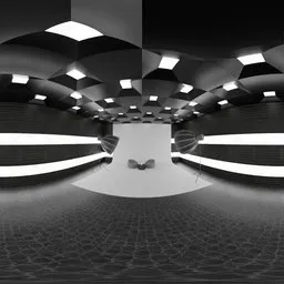 Dark Futuristic Showroom Studio HDRI