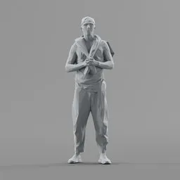 Lowpoly Male Standing