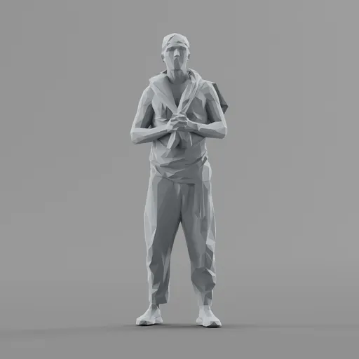 Lowpoly Male Standing