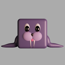 Purple Walrus Animal