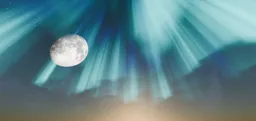 Aurora Fog Moon