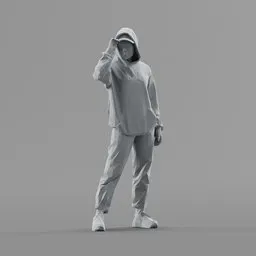 Lowpoly Female Standing