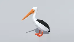 Low Poly Pelican