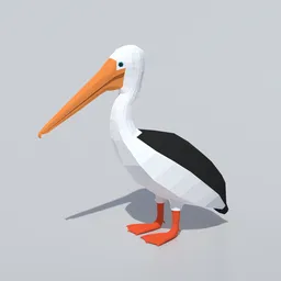 Low Poly Pelican
