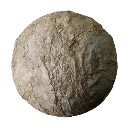 Rust Stained Shattered Rock Face