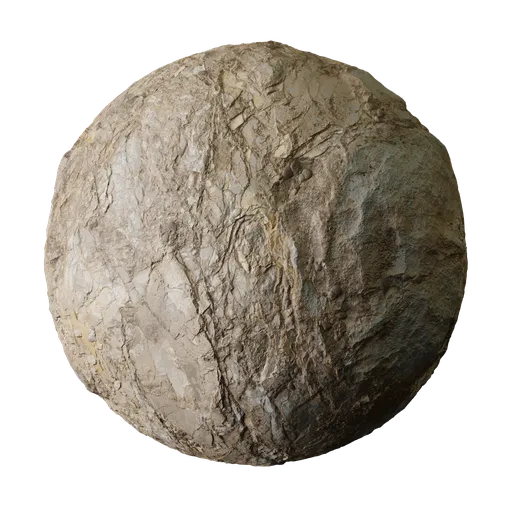 Rust Stained Shattered Rock Face