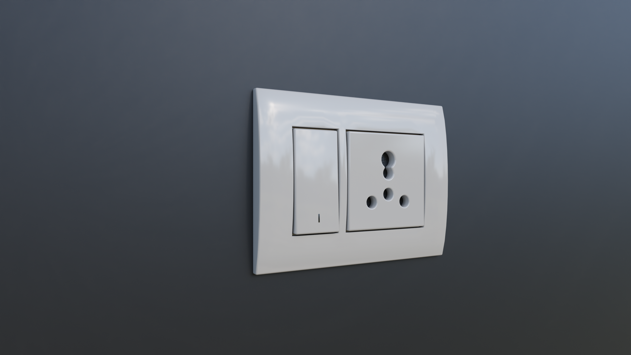 Switchboard 1E 3D Wall Light models BlenderKit