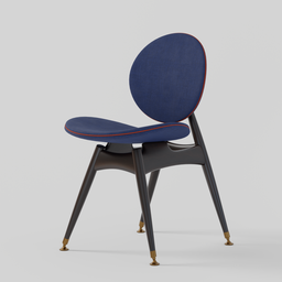 "Revolutionary Circle Dining Chair in navy blue, inspired by Johann George Schmidt and rendered in Octane by Lyubov Popova, designed using CAD and Baroque Cloth in Blender 3D software."
or
"Timeless geometry meets Danish art with the Circle Dining Chair in navy blue, rendered in Octane by Lyubov Popova and designed using CAD and Baroque Cloth in Blender 3D software, inspired by Johann George Schmidt."