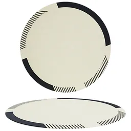 Modern Round organic Rug