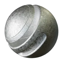 PBR seamless metal texture for 3D Blender material library, with adjustable color for realistic rendering.