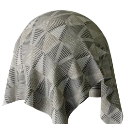 Geometric Grey Chenille