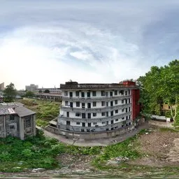 Old Building Bluesky Green Tree