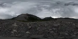 Landscape with Overcast Stormy Clouds