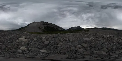 Landscape with Overcast Stormy Clouds