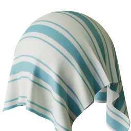 Stripe Duckegg Flat