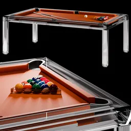 Glass Pool/ Billards Table