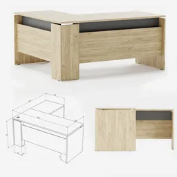 Corner table “Format”