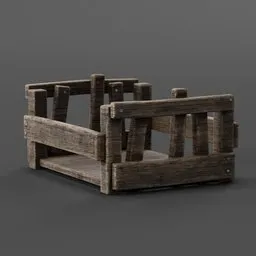 "Get a realistic touch to your medieval scenes with this wooden basket 3D model for Blender. Featuring a sturdy handle and intricate detailing, this container is perfect for adding depth and realism to your decor. Download now from BlenderKit and take your 3D designs to another level!"