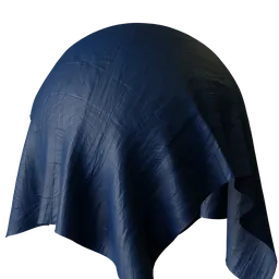 Checkered blue fabric