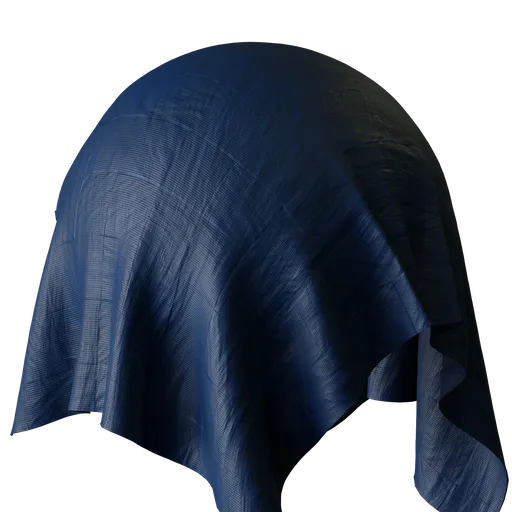 Checkered blue fabric