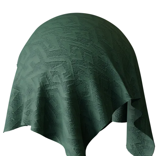 Graphical Green Jacquard